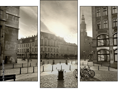 photo of a beautiful city - Three-piece canvas print, Triptych