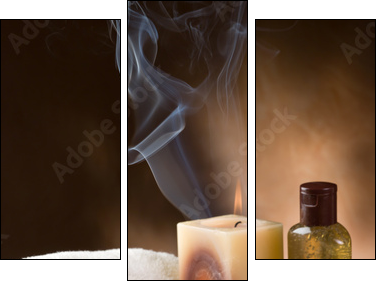 aromatherapy and spa concept - Three-piece canvas print, Triptych