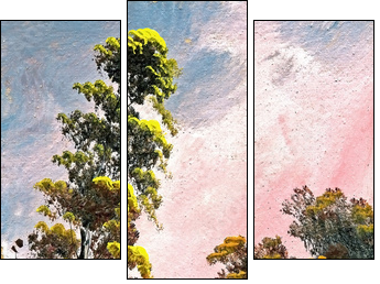 Summer landscape - Three-piece canvas print, Triptych