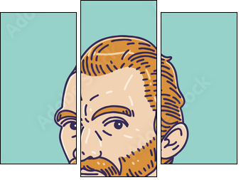 Vincent van Gogh (1853 – 1890) was a Dutch post-impressionist painter who is among the most famous and influential figures in the history of Western art. - Three-piece canvas print, Triptych