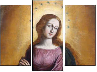 Our Lady Immaculate 2 - Three-piece canvas print, Triptych