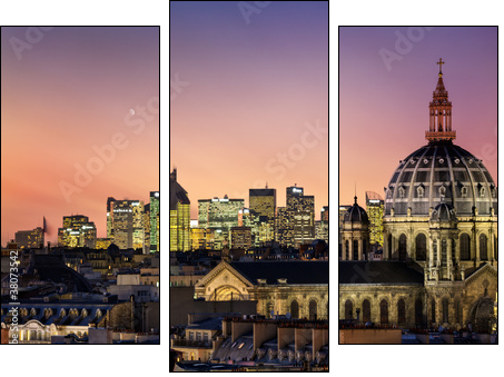 Paris - Three-piece canvas print, Triptych