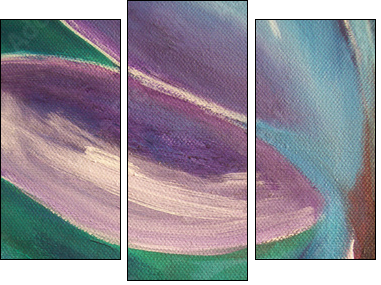 Vibrant abstract - Three-piece canvas print, Triptych