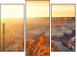 Grand Canyon - Three-piece canvas print, Triptych