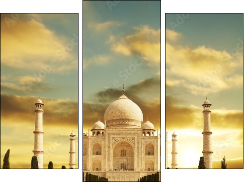 Taj Mahal palace - Three-piece canvas print, Triptych