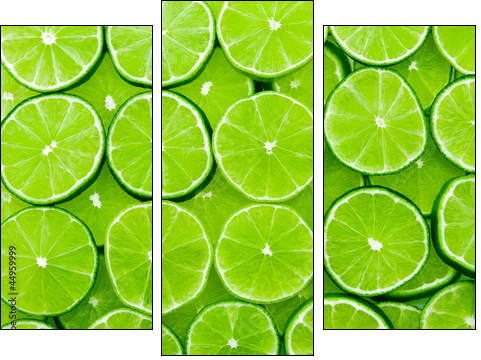 lime background - Three-piece canvas print, Triptych