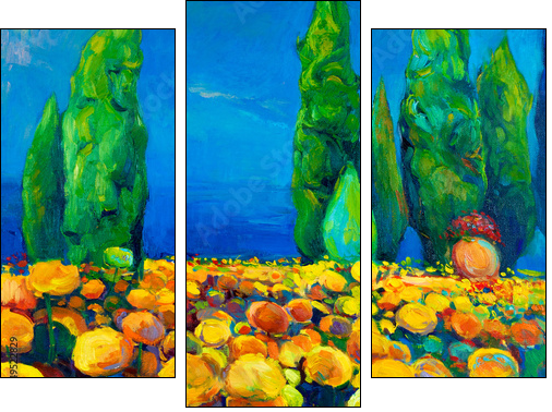 Landscape - Three-piece canvas print, Triptych