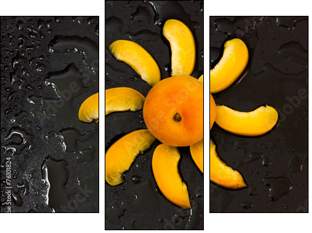 Apricots - Three-piece canvas print, Triptych