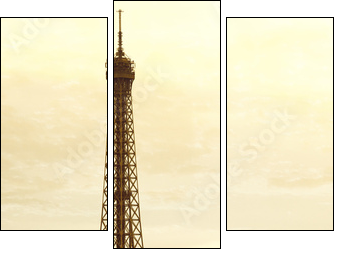 Old Eiffel Tower - Three-piece canvas print, Triptych