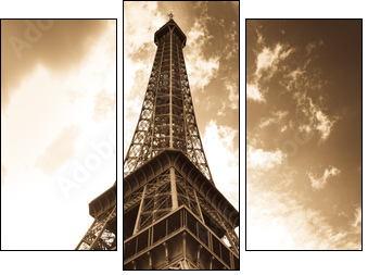 Eiffel Tower - Three-piece canvas print, Triptych
