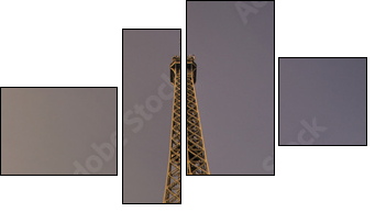 Eiffelturm in Paris - Four-piece canvas print, Fortyk