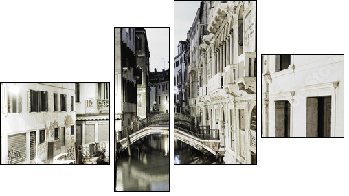 venice at night - Four-piece canvas print, Fortyk