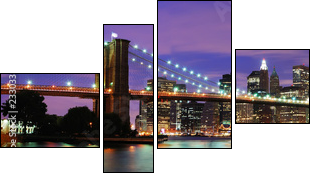 New York City - Four-piece canvas print, Fortyk