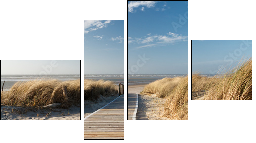 Nordsee Strand auf Langeoog - Four-piece canvas print, Fortyk