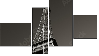 the eiffel tower - Four-piece canvas print, Fortyk