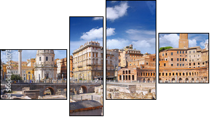 Roman forum in Rome, Italy. - Four-piece canvas print, Fortyk