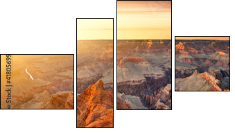 Grand Canyon - Four-piece canvas print, Fortyk