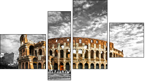 The Majestic Coliseum, Rome, Italy. - Four-piece canvas print, Fortyk