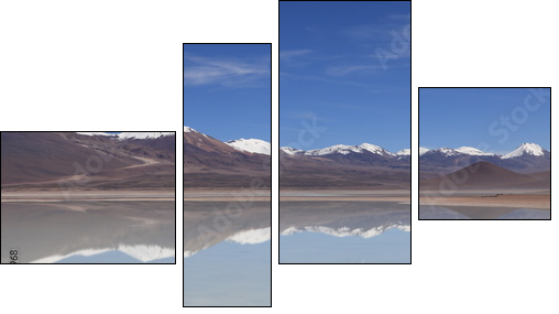 Laguna Verde Bolivien - Four-piece canvas print, Fortyk