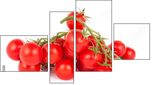cherry tomatoes - Four-piece canvas print, Fortyk