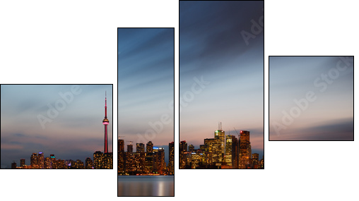 Toronto skyline, Canada - Four-piece canvas print, Fortyk