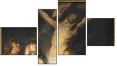 Antwerp - The Crucifixion paint by Jacob Jordaens - Four-piece canvas print, Fortyk