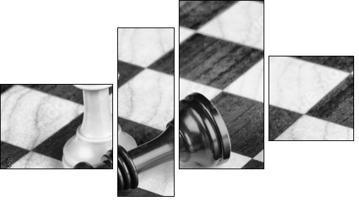 Chess - Four-piece canvas print, Fortyk