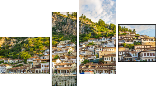 View at old city of Berat - Four-piece canvas print, Fortyk