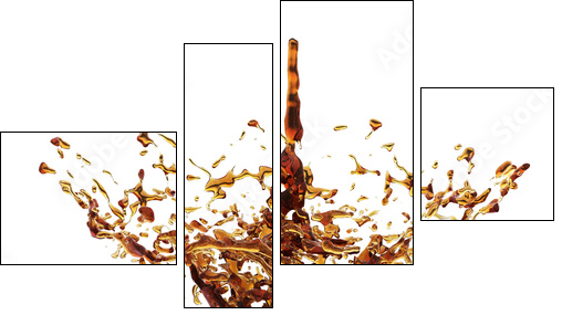 splash of liquid - Four-piece canvas print, Fortyk