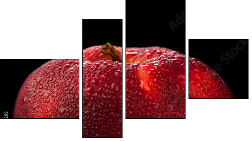 Red apple - Four-piece canvas print, Fortyk