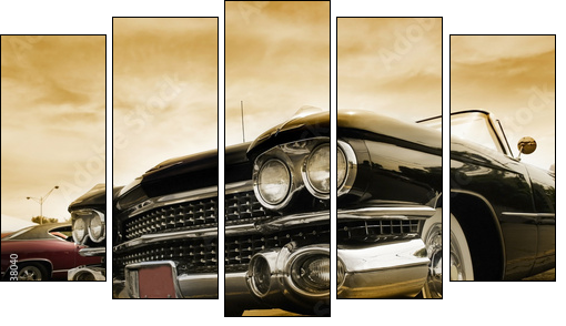Classic Cars - Five-piece canvas print, Pentaptych