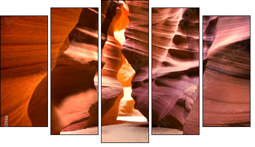 Canyon - Five-piece canvas print, Pentaptych