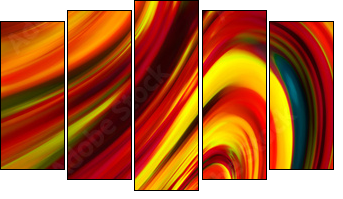 Abstraction - Five-piece canvas print, Pentaptych