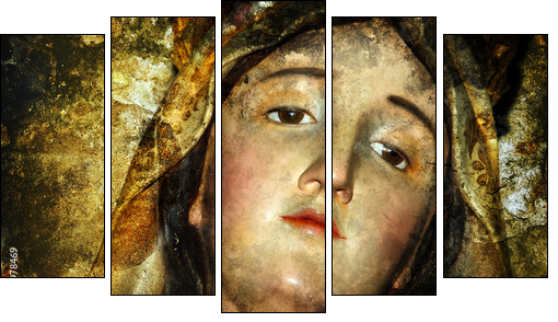 virgin maria - Five-piece canvas print, Pentaptych