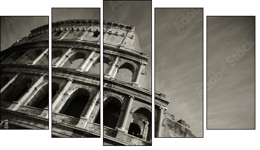colosseum duo - Five-piece canvas print, Pentaptych