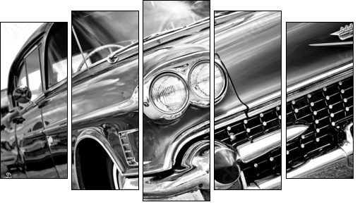Classic Automobile - Five-piece canvas print, Pentaptych