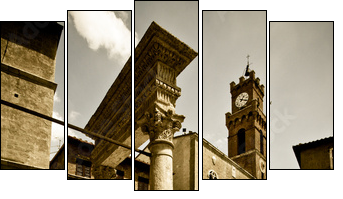 Tuscan historic architecture - Five-piece canvas print, Pentaptych