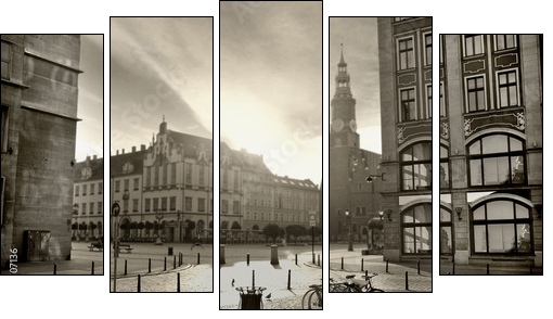 photo of a beautiful city - Five-piece canvas print, Pentaptych