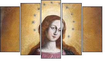 Our Lady Immaculate 2 - Five-piece canvas print, Pentaptych