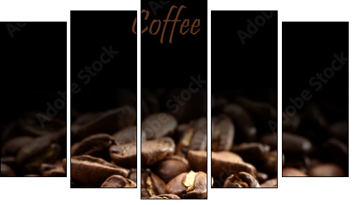 coffee - Five-piece canvas print, Pentaptych