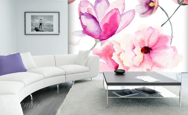 A-watercolor-with-a-fuchsia-flower-wallpapers-demur