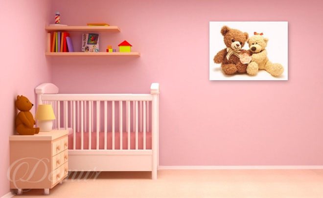 The-teddy-bear-dream-guards-childs-room-canvas-prints-demur