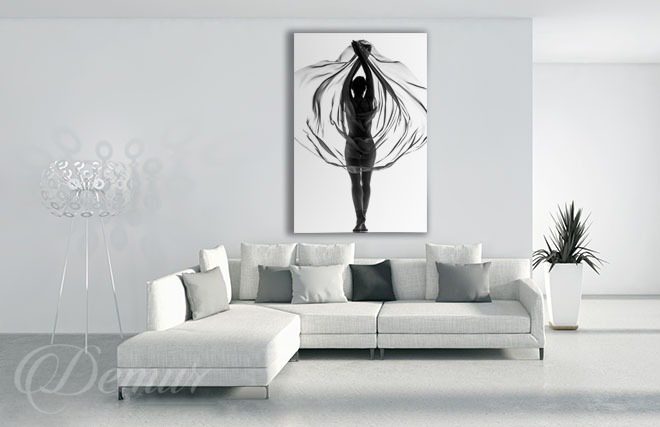 Embraced-with-tulle-black-and-white-canvas-prints-demur