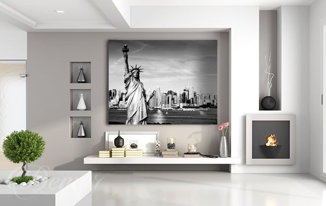 The-new-york-maid-black-and-white-canvas-prints-demur