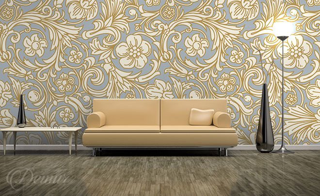 A-flowery-patter-classic-style-wallpapers-demur