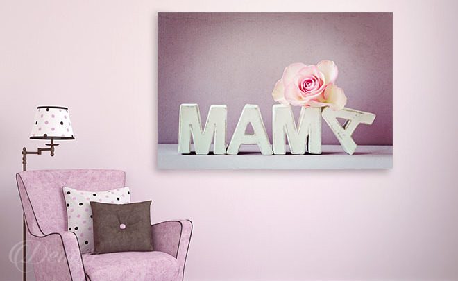 A-mom-with-a-rose-living-room-canvas-prints-demur