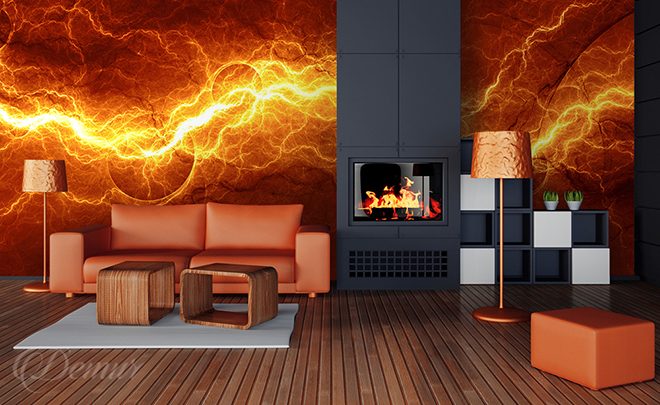 A-fiery-line-living-room-wallpapers-demur