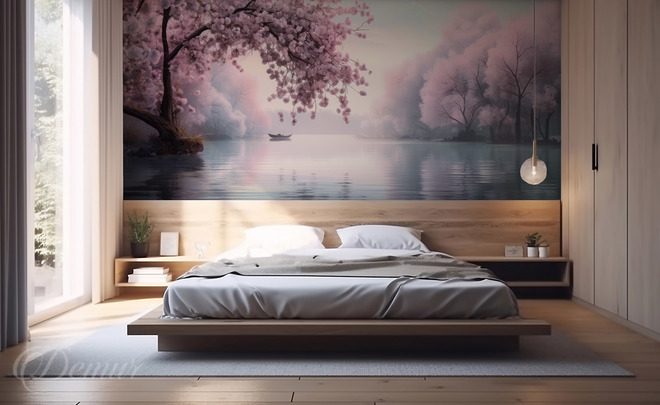 Totally-romantic-in-nature-bedroom-wallpapers-demur