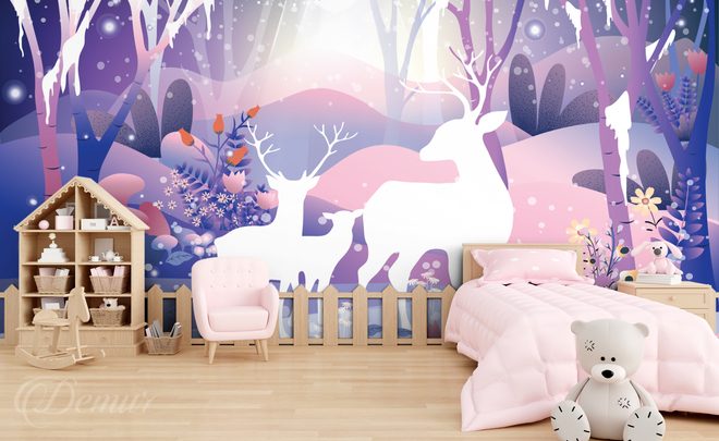 A-forest-fairy-tale-for-the-entire-wall-for-children-wallpapers-demur