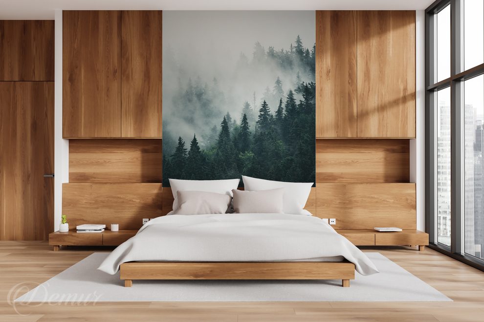 The-charm-of-fog-over-spruces-bedroom-wallpapers-demur